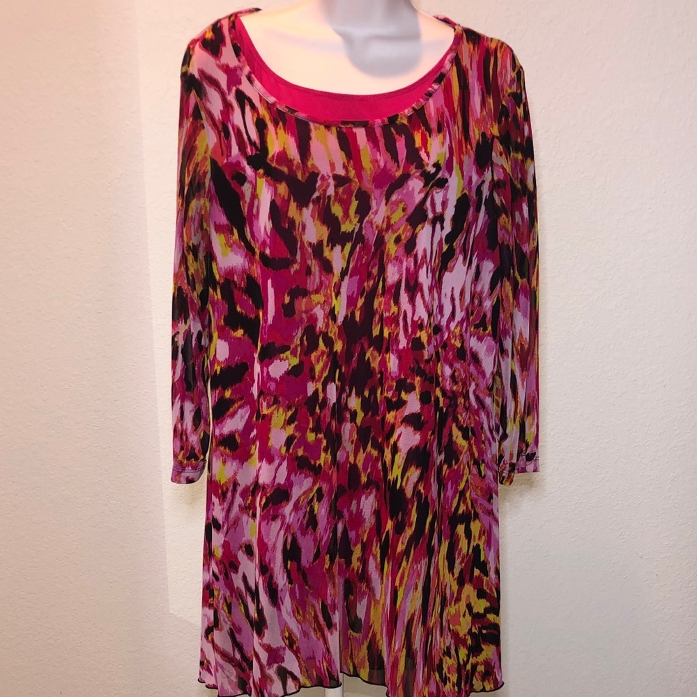 Attitudes by Renée - Tank & Matching Sheer Top